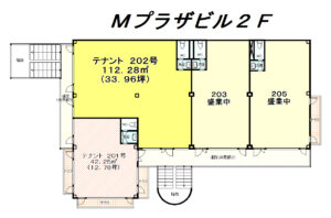 Ｍプラザビル２Ｆ平面図